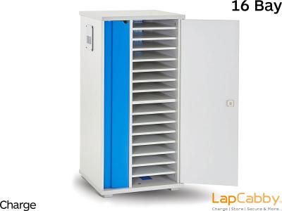 LapCabby Lyte 16 Single Door Cabinet for 16 Chromebooks, Netbooks or Laptops