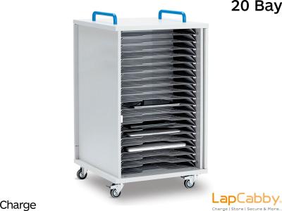 LapCabby Lyte 20-Device Mobile AC Charging Trolley for Laptops & Chromebooks