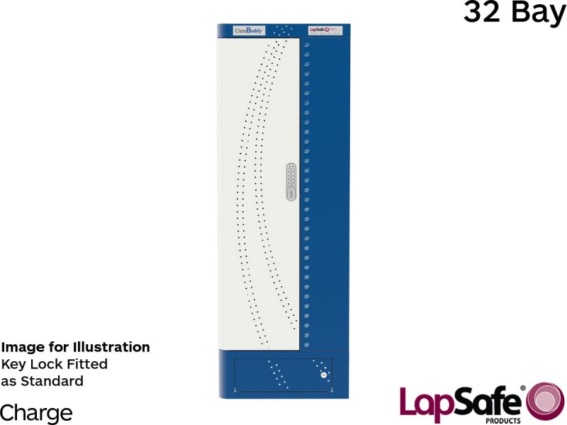 LapSafe® ChargeLite™ iPad / Chromebook Locker 32, 32 Bays - CLK/CL/032