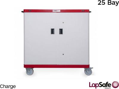 LapSafe Mentor 25 Laptop Charging Trolley, ChargeLine Charging, 25 Bay - MENT/CE/025