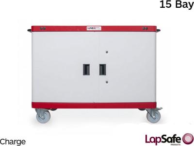 LapSafe® Midi Mentor™ 15 Laptop Trolley, ChargeLine™ Charging, 15 Bay - MIDI/CE/015