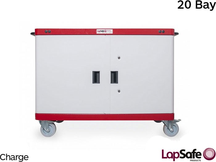 LapSafe® Midi Mentor™ 20 Laptop Trolley, ChargeLine™ Charging, 20 Bay - MIDI/CE/020