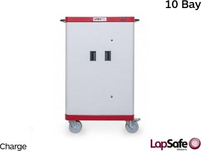 LapSafe® Mini Mentor™ 10 Laptop Charging Trolley, ChargeLine™, 10 Bay - MINI/CE/010