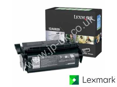 Genuine Lexmark 12A0829 Black Label Toner to fit Lexmark Mono Laser Printer