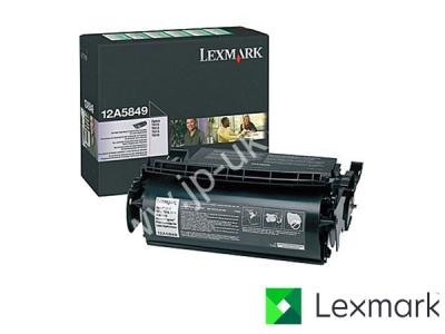 Genuine Lexmark 12A5849 Hi-Cap Return Program Black Toner for Labels to fit Lexmark Mono Laser Printer