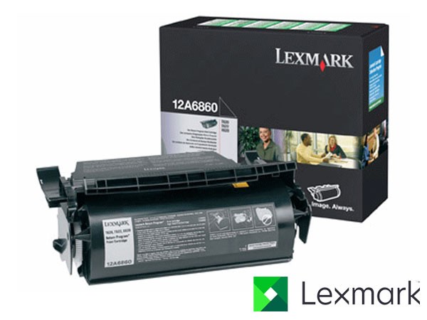 Genuine Lexmark 12A6860 Black Toner Cartridge to fit Mono Laser Mono Laser Printer
