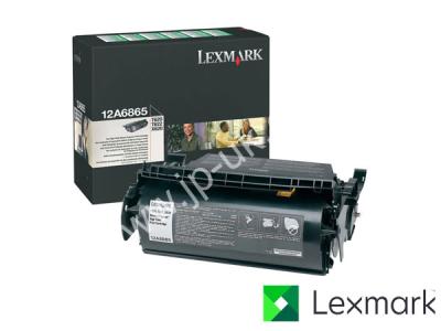 Genuine Lexmark 12A6865 Hi-Cap Black Toner to fit Lexmark Mono Laser Printer