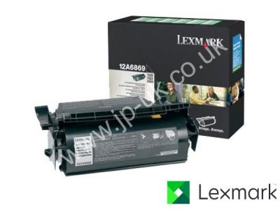 Genuine Lexmark 12A6869 Hi-Cap Black Toner to fit Lexmark Mono Laser Printer
