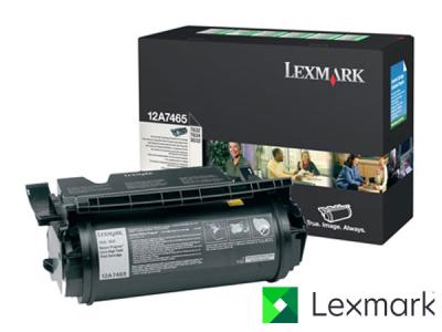 Genuine Lexmark 12A7465 Extra Hi-Cap Black Toner to fit Lexmark Mono Laser Printer