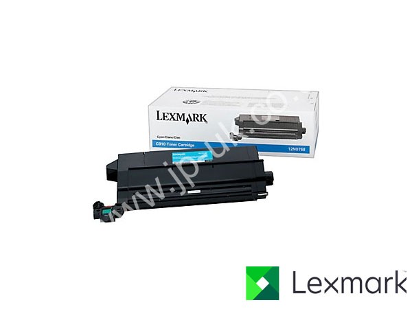 Genuine Lexmark 12N0768 Cyan Toner Cartridge to fit X912E Colour Laser Printer