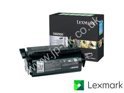 Genuine Lexmark 1382920 Black Toner Cartridge to fit Lexmark Mono Laser Printer