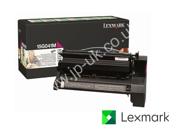 Genuine Lexmark 15G041M Return Program Magenta Toner Cartridge to fit C762 Colour Laser Printer