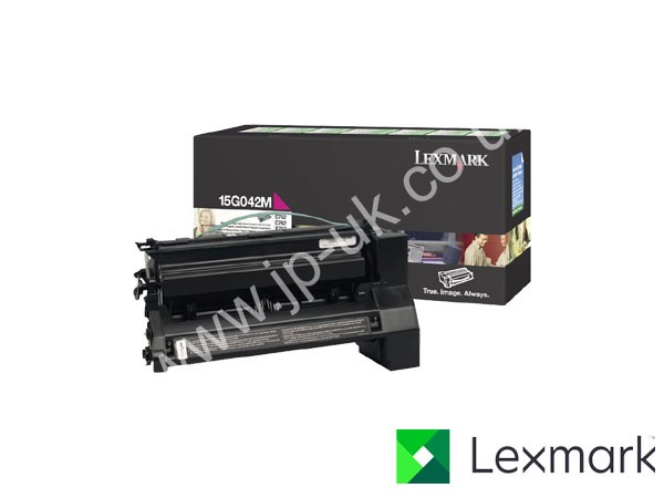 Genuine Lexmark 15G042M Return Program Hi-Cap Magenta Toner to fit C752 Colour Laser Printer