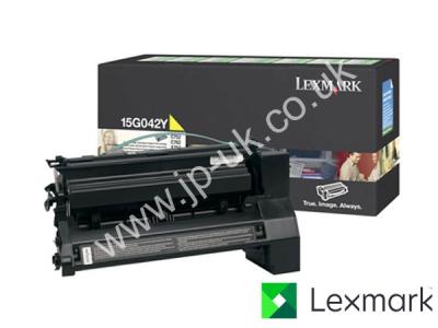 Genuine Lexmark 15G042Y Return Program Hi-Cap Yellow Toner to fit Lexmark Colour Laser Printer