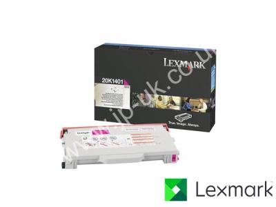 Genuine Lexmark 20K1401 Hi-Cap Magenta Toner to fit Lexmark Colour Laser Printer