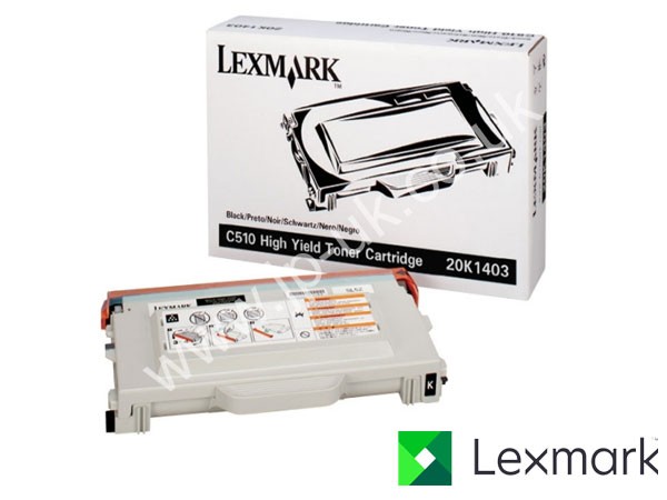 Genuine Lexmark 20K1403 Hi-Cap Black Toner to fit Toner Cartridges Colour Laser Printer