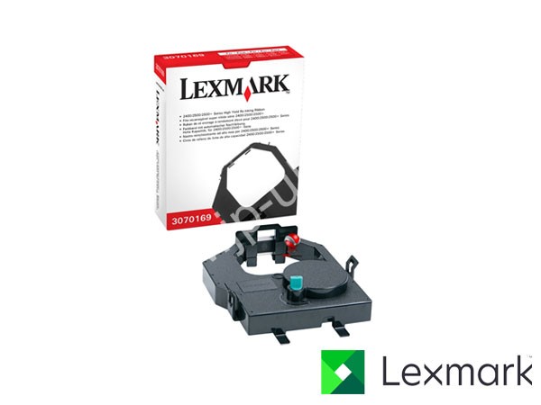 Genuine Lexmark 3070169 Hi-Cap Black Nylon Re-Inking Ink Ribbon to fit 2580N+ Inkjet Printer