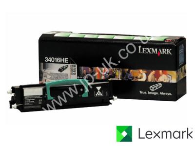 Genuine Lexmark 34016HE Hi-Cap Black Toner Cartridge to fit Lexmark Mono Laser Printer
