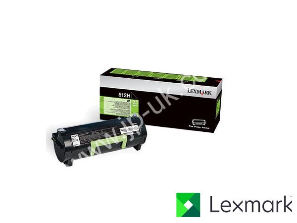 Genuine Lexmark 51F2H00 / 512H High Yield LRP Black Toner Cartridge to fit Mono Laser Mono Laser Printer