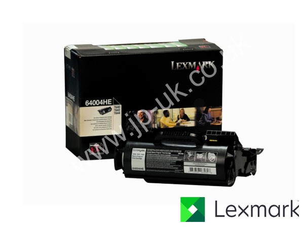 Genuine Lexmark 64004HE / 0064004HE  Hi-Cap Black Toner to fit Mono Laser Mono Laser Printer