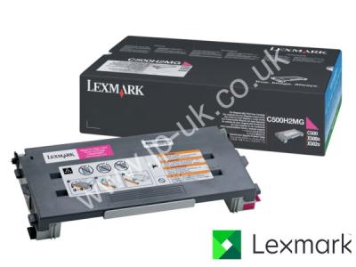 Genuine Lexmark C500H2MG Hi-Cap Magenta Toner to fit Lexmark Colour Laser Printer