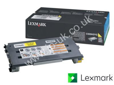 Genuine Lexmark C500H2YG Hi-Cap Yellow Toner to fit Lexmark Colour Laser Printer