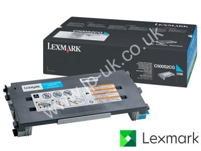 Genuine Lexmark C500S2CG Cyan Toner Cartridge to fit Lexmark Colour Laser Printer