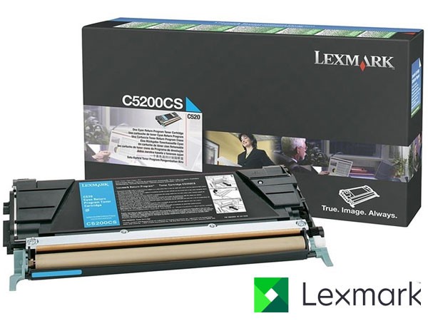 Genuine Lexmark C5200CS Return Program Cyan Toner Cartridge to fit C520 Colour Laser Printer