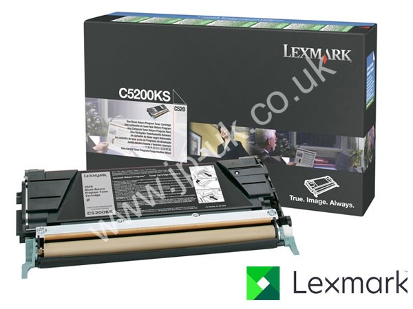 Genuine Lexmark C5200KS Return Program Black Toner Cartridge to fit C530DN Colour Laser Printer
