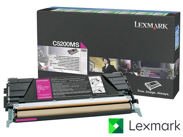Genuine Lexmark C5200MS Return Program Magenta Toner Cartridge to fit C530 Colour Laser Printer