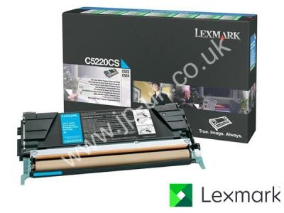 Genuine Lexmark C5220CS Return Program Cyan Toner Cartridge to fit Lexmark Colour Laser Printer