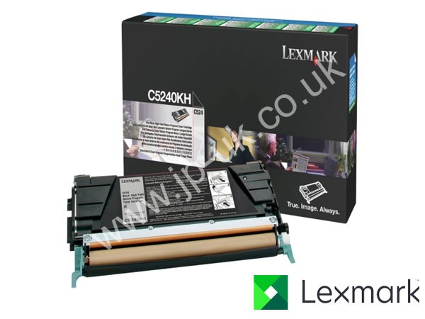 Genuine Lexmark C5240KH Return Program Hi-Cap Black Toner to fit C532DN Colour Laser Printer