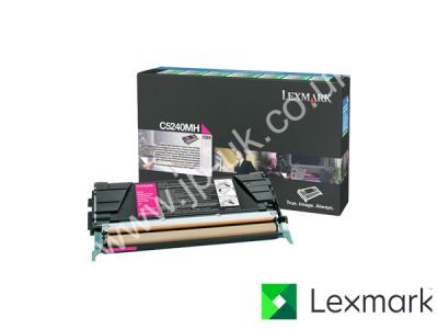 Genuine Lexmark C5240MH Return Program Hi-Cap Magenta Toner to fit Lexmark Colour Laser Printer