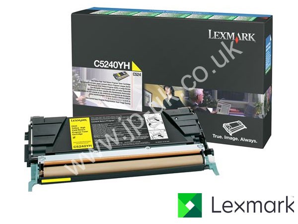 Genuine Lexmark C5240YH Return Program Hi-Cap Yellow Toner to fit C532N Colour Laser Printer