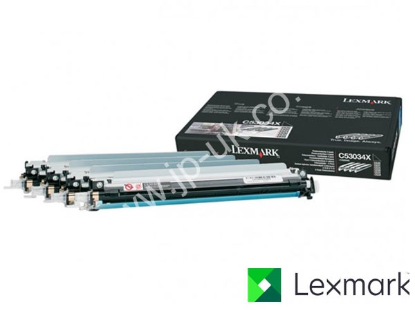Genuine Lexmark C53034X Photoconductor Unit Multipack 1 of B C Y M to fit C524DN Colour Laser Printer