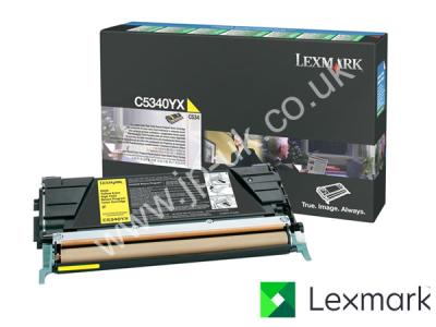 Genuine Lexmark C5340YX Yellow Toner Cartridge to fit Lexmark Colour Laser Printer