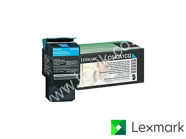 Genuine Lexmark C540A1CG Cyan Toner Cartridge to fit C544DW Colour Laser Printer