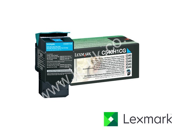 Genuine Lexmark C540H1CG Hi-Cap Cyan Toner to fit C544N Colour Laser Printer