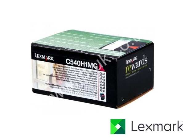 Genuine Lexmark C540H1MG Hi-Cap Magenta Toner to fit X543DN Colour Laser Printer