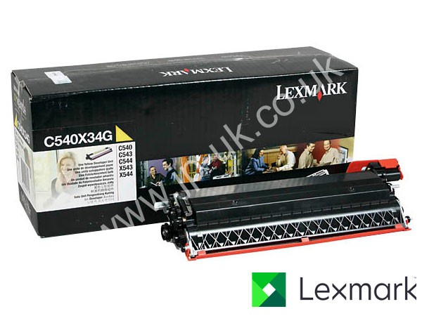 Genuine Lexmark C540X34G Yellow Developer Unit to fit C543 Colour Laser Printer