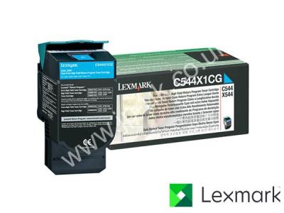 Genuine Lexmark C544X1CG Extra Hi-Cap Cyan Toner to fit Lexmark Colour Laser Printer