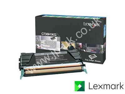 Genuine Lexmark C736H1KG Hi-Cap Black Toner Cartridge to fit Lexmark Colour Laser Printer