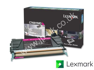 Genuine Lexmark C748H1MG Hi-Cap Magenta Toner Cartridge to fit Lexmark Colour Laser Printer