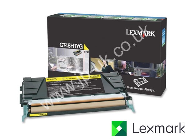 Genuine Lexmark C748H1YG Hi-Cap Yellow Toner Cartridge to fit C748DTE Colour Laser Printer