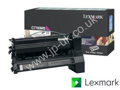 Genuine Lexmark C7700MS Return Program Magenta Toner Cartridge to fit Lexmark Colour Laser Printer