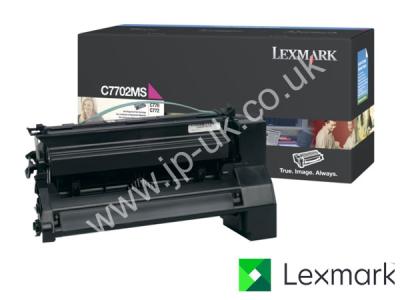Genuine Lexmark C7702MS Magenta Toner Cartridge to fit Lexmark Colour Laser Printer