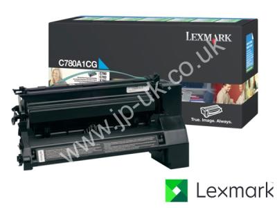 Genuine Lexmark C780A1CG Cyan Toner Cartridge to fit Lexmark Colour Laser Printer