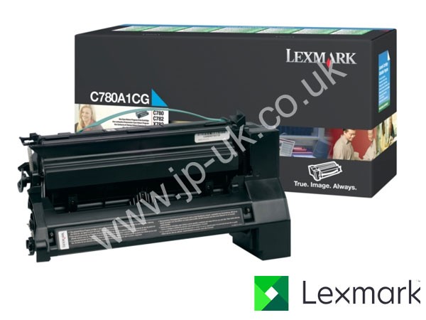 Genuine Lexmark C780A1CG Cyan Toner Cartridge to fit C782DN Colour Laser Printer