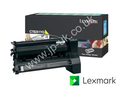 Genuine Lexmark C782X1YG Extra Hi-Cap Yellow  Toner to fit Lexmark Colour Laser Printer