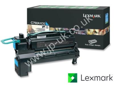Genuine Lexmark C792A1CG Cyan Toner Cartridge to fit Lexmark Colour Laser Printer
